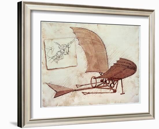 Flying Machine-Leonardo da Vinci-Framed Giclee Print