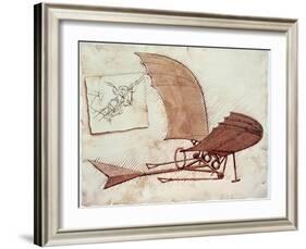 Flying Machine-Leonardo da Vinci-Framed Giclee Print