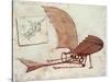 Flying Machine-Leonardo da Vinci-Stretched Canvas