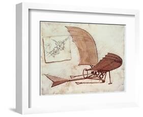 Flying Machine-Leonardo da Vinci-Framed Giclee Print