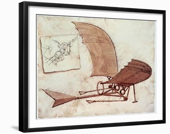 Flying Machine-Leonardo da Vinci-Framed Giclee Print