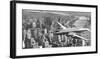 Flying over Manhattan, NYC-null-Framed Art Print