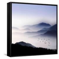 Flying over the Fog-Philippe Sainte-Laudy-Framed Stretched Canvas
