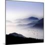 Flying over the Fog-Philippe Sainte-Laudy-Mounted Photographic Print