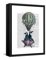 Flying Penguins-Fab Funky-Framed Stretched Canvas