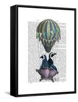 Flying Penguins-Fab Funky-Framed Stretched Canvas