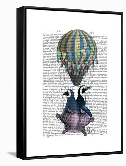 Flying Penguins-Fab Funky-Framed Stretched Canvas