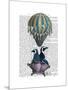 Flying Penguins-Fab Funky-Mounted Art Print