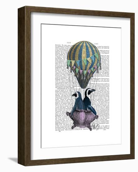 Flying Penguins-Fab Funky-Framed Art Print