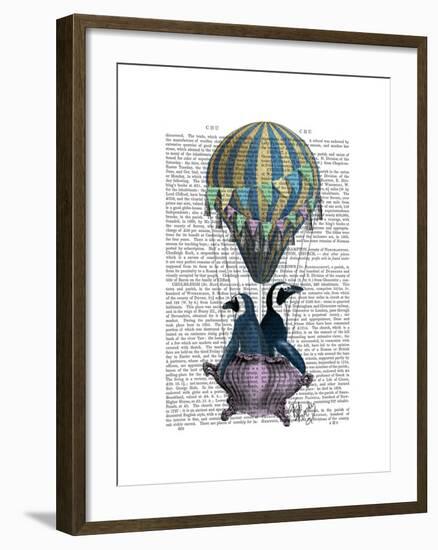 Flying Penguins-Fab Funky-Framed Art Print