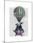 Flying Penguins-Fab Funky-Mounted Art Print