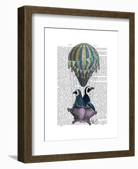 Flying Penguins-Fab Funky-Framed Art Print