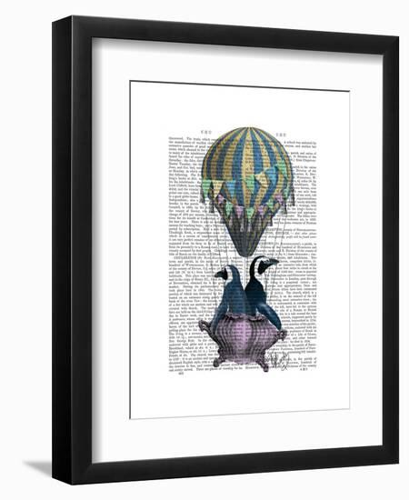 Flying Penguins-Fab Funky-Framed Art Print