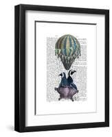 Flying Penguins-Fab Funky-Framed Art Print