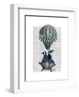 Flying Penguins-Fab Funky-Framed Art Print