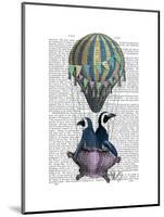 Flying Penguins-Fab Funky-Mounted Art Print