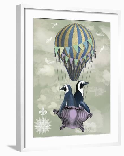 Flying Penguins-Fab Funky-Framed Art Print