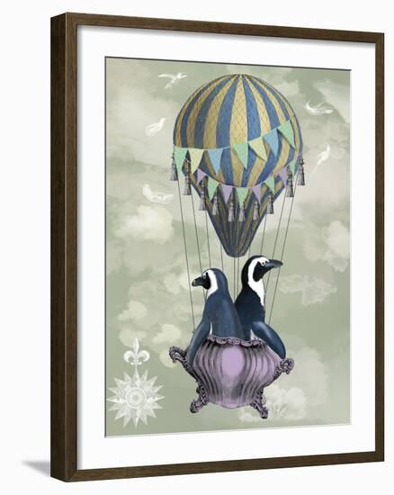 Flying Penguins-Fab Funky-Framed Art Print