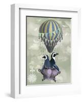 Flying Penguins-Fab Funky-Framed Art Print