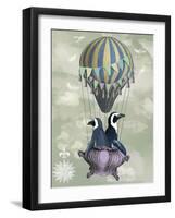 Flying Penguins-Fab Funky-Framed Art Print