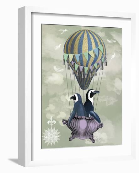 Flying Penguins-Fab Funky-Framed Art Print