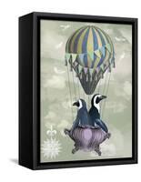 Flying Penguins-Fab Funky-Framed Stretched Canvas