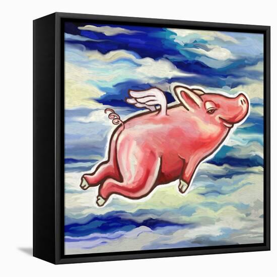 Flying Pig-Howie Green-Framed Stretched Canvas