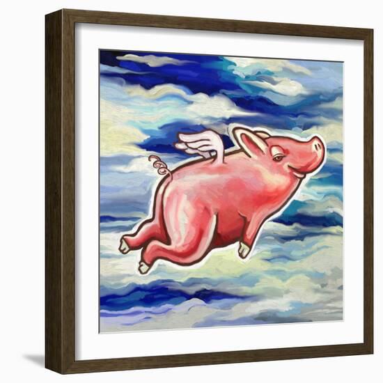 Flying Pig-Howie Green-Framed Giclee Print