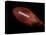 Flying Rugby Ball Isolated on Black.-Kesu01-Stretched Canvas