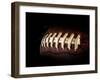 Flying Rugby Ball Isolated on Black.-Kesu01-Framed Photographic Print