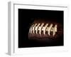 Flying Rugby Ball Isolated on Black.-Kesu01-Framed Photographic Print