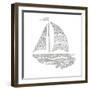 Flying Sails-Pam Varacek-Framed Art Print