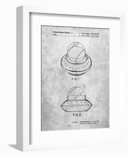 Flying Saucer-Cole Borders-Framed Art Print