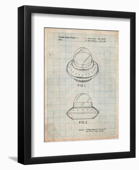 Flying Saucer-Cole Borders-Framed Art Print