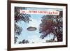 Flying Saucers are Real, Retro-null-Framed Art Print