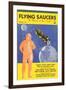 Flying Saucers Magazine Cover-null-Framed Art Print