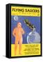 Flying Saucers Magazine Cover-null-Framed Stretched Canvas