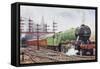 Flying Scotsman Steam Locomotive-null-Framed Stretched Canvas