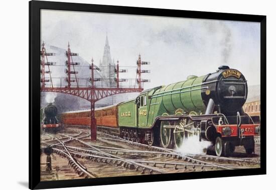 Flying Scotsman Steam Locomotive-null-Framed Giclee Print