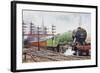 Flying Scotsman Steam Locomotive-null-Framed Giclee Print