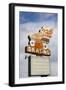 Flying Skate Sign, Sapulpa, Oklahoma, USA-Walter Bibikow-Framed Photographic Print