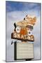 Flying Skate Sign, Sapulpa, Oklahoma, USA-Walter Bibikow-Mounted Photographic Print