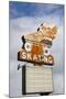 Flying Skate Sign, Sapulpa, Oklahoma, USA-Walter Bibikow-Mounted Photographic Print