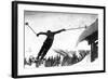 Flying Skier-null-Framed Photographic Print