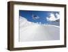 Flying Snowboarder on Mountains, Extreme Sport-Merkushev Vasiliy-Framed Photographic Print