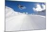 Flying Snowboarder on Mountains, Extreme Sport-Merkushev Vasiliy-Mounted Photographic Print