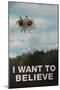 Flying Spaghetti Monster - I Want To Believe-null-Mounted Poster