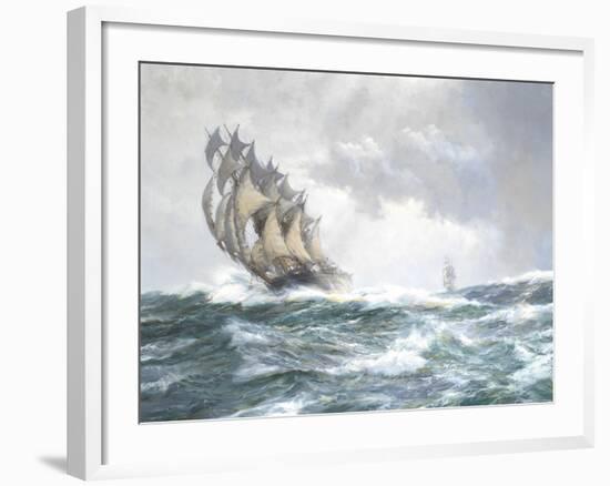 Flying Spume - The Adelaide-Montague Dawson-Framed Giclee Print