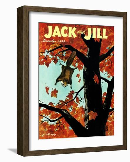 Flying Squirrel - Jack and Jill, November 1955-Georgeann Helms-Framed Giclee Print