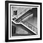 Flying Stairway to Terrace of United Nations' Meeting Hall at Its New East River Headquarters-Walker Evans-Framed Photographic Print